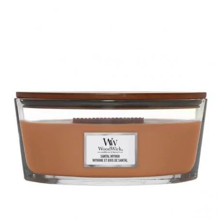 Vonná svíčka loď Santal Myrrh WoodWick - 453,6 g