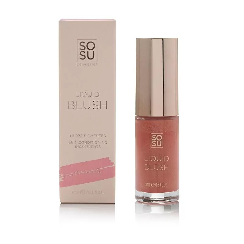 Tekutá tvářenka (Liquid Blush) SOSU Cosmetics / Odstín: Rose - 8 ml