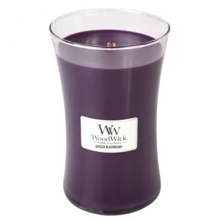 Vonná svíčka váza Spiced Blackberry WoodWick - 609,5 g