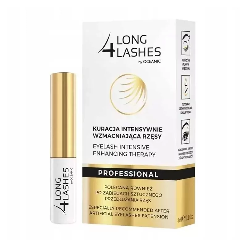 Intenzivní kúra pro posílení řas (Eyelash Intensive Enhancing Therapy) Long 4 Lashes - 3 ml