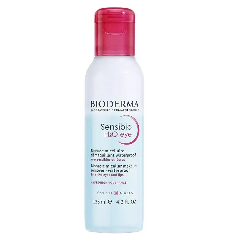 Dvoufázový micelární odličovač Sensibio H2O Eye (Biphasic Micellar Make-up Remover) Bioderma - 125 ml