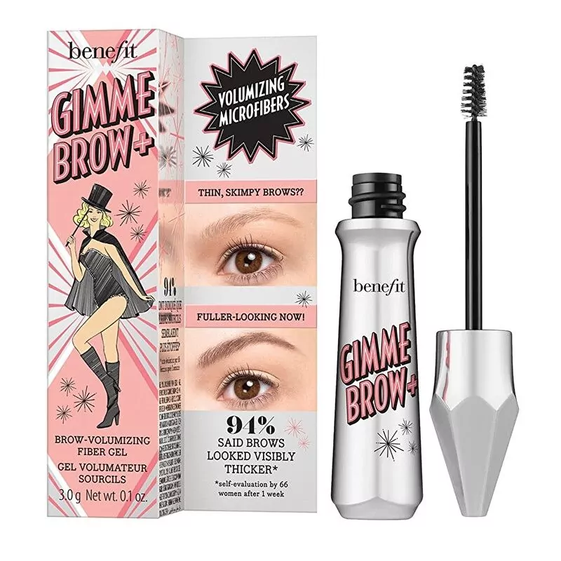 Objemový gel na obočí Gimme Brow+ (Brow Volumizing Fiber Gel) Benefit / Odstín: 4.5 Medium Deep Brown - 3 g