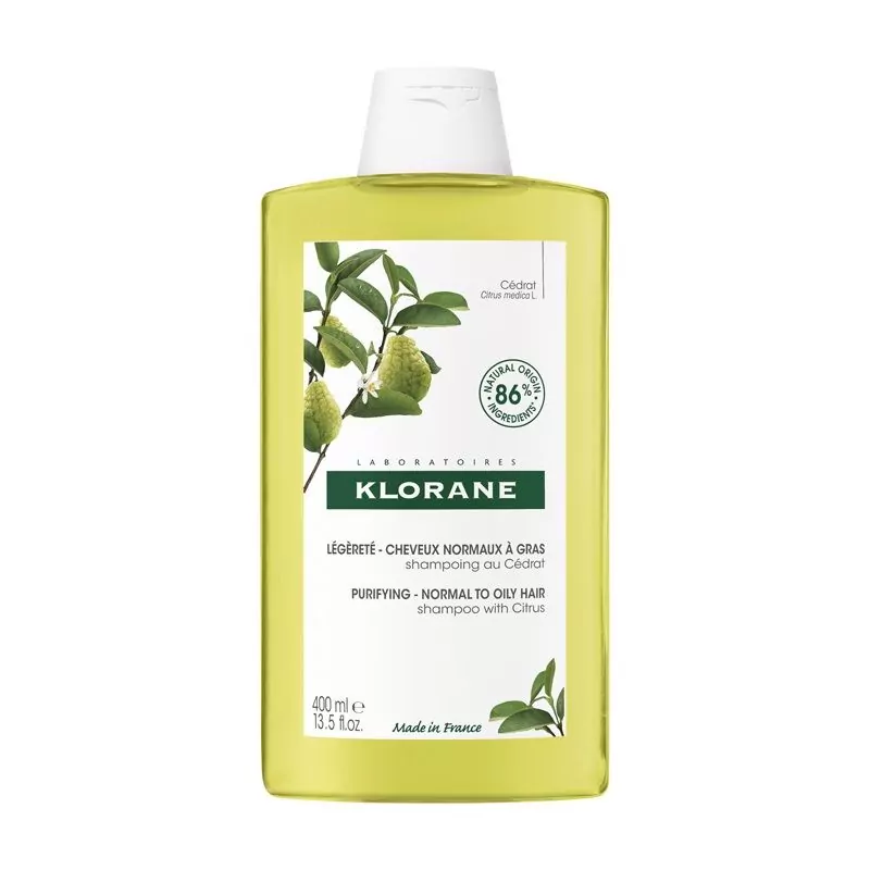 Šampon pro normální až mastné vlasy Citron (Purifying Shampoo) Klorane - 400 ml