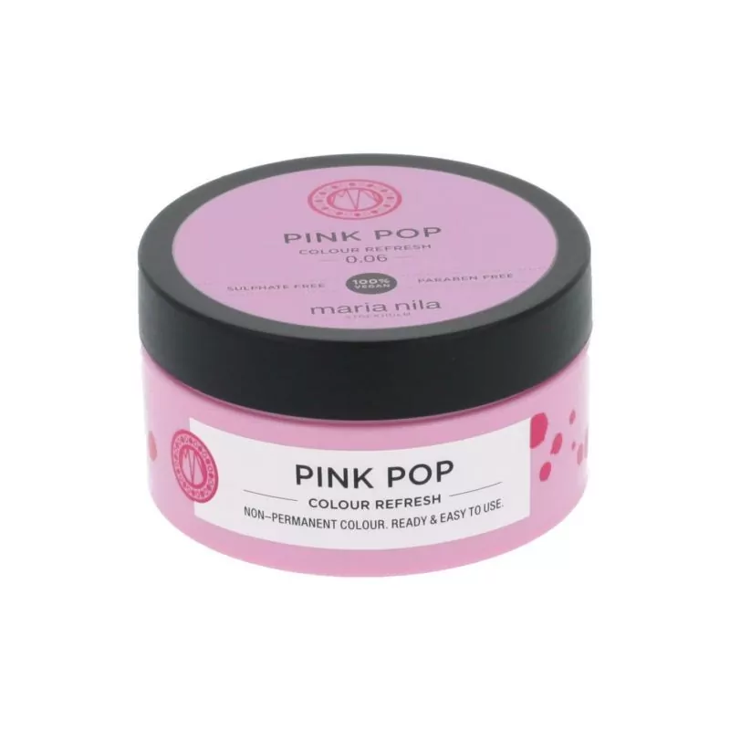 Jemná vyživující maska bez permanentních barevných pigmentů Pink (Colour Refresh Mask) Maria Nila - 100 ml