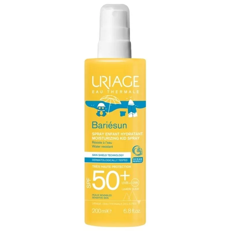 Dětský hydratační sprej na opalování SPF 50+ Bariesun (Moisturizing Kid Spray) Uriage - 200 ml