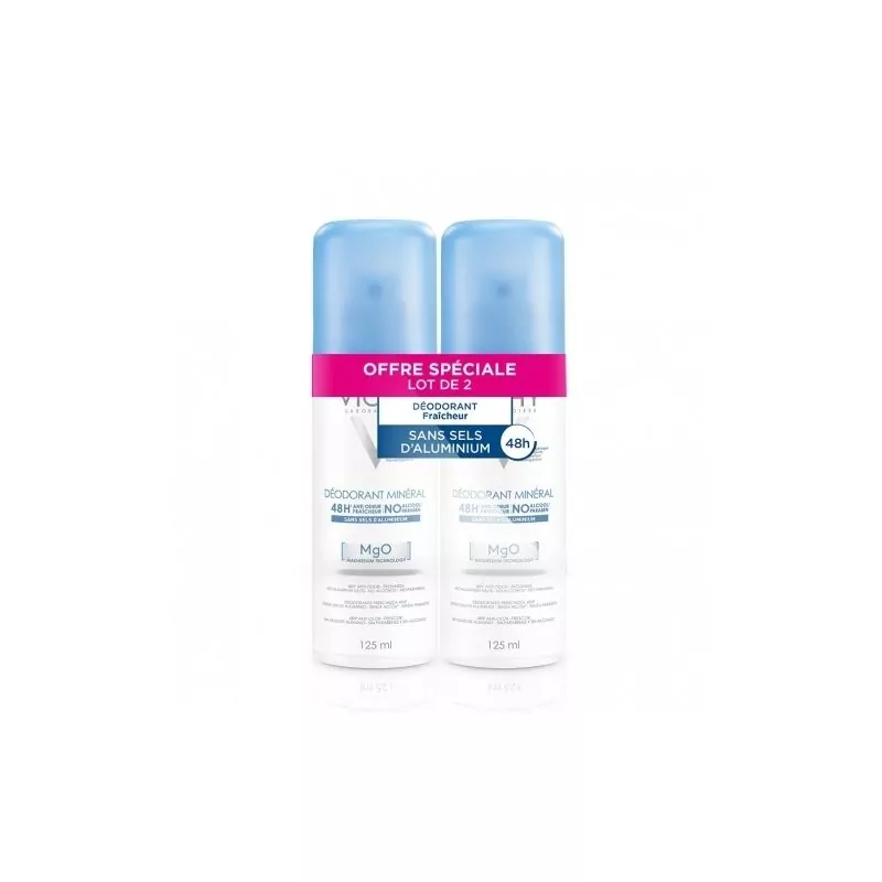 Minerální deodorant ve spreji 48H (Deodorant Mineral) Vichy - 2 x 125 ml