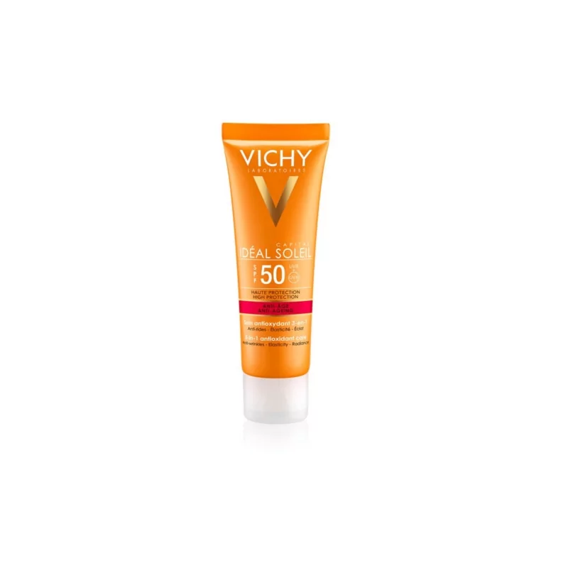 Protivráskový krém na opalování SPF 50+ Idéal Soleil Anti-Age Vichy - 50 ml