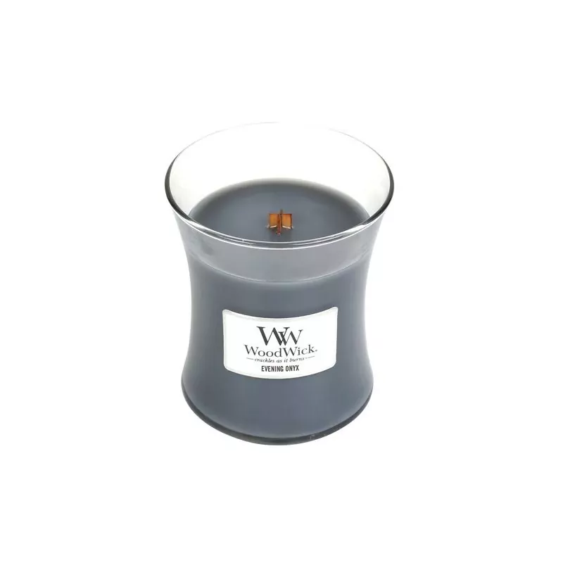 Vonná svíčka váza Evening Onyx WoodWick - 275 g