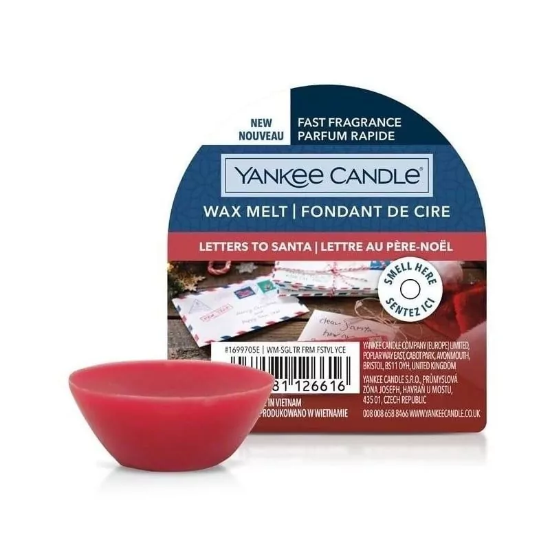 Vonný vosk Letters to Santa (New Wax Melt) Yankee Candle - 22 g