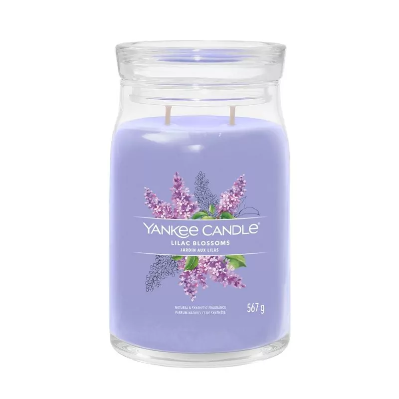 Aromatická svíčka Signature sklo velké Lilac Blossoms Yankee Candle - 567 g