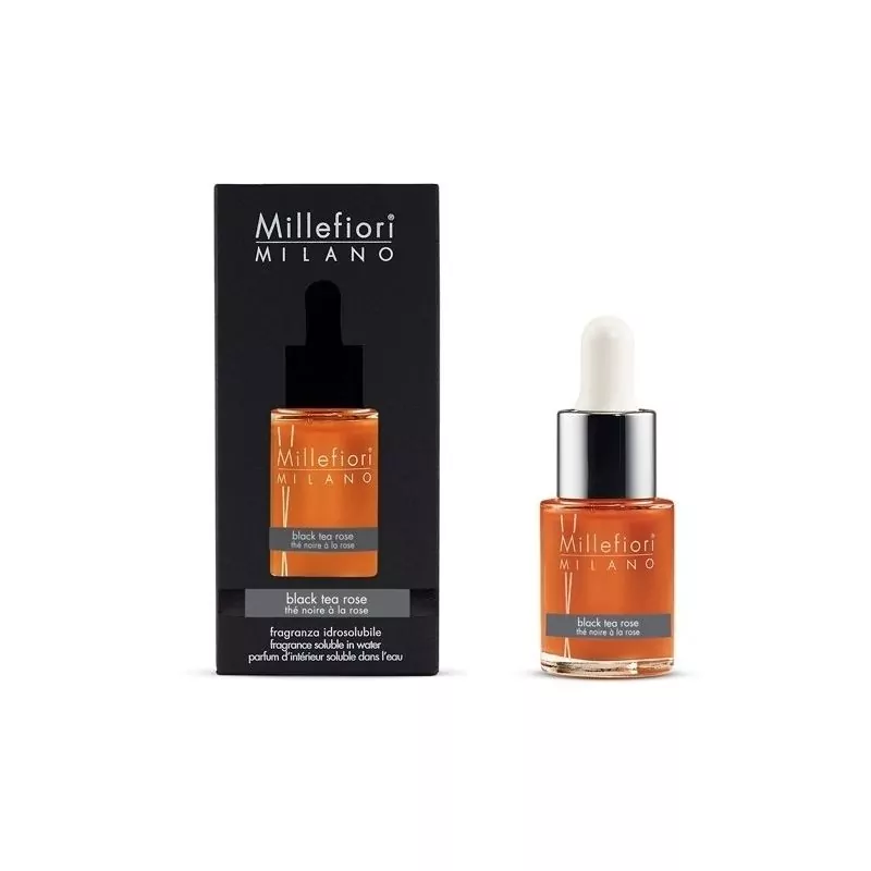 Aroma olej Černý čaj a růže Millefiori Milano - 15 ml