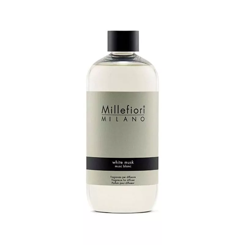 Náhradní náplň do aroma difuzéru Natural Bílé pižmo Millefiori Milano - 500 ml