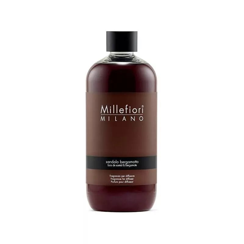 Náhradní náplň do aroma difuzéru Natural Santal a bergamot Millefiori Milano - 500 ml