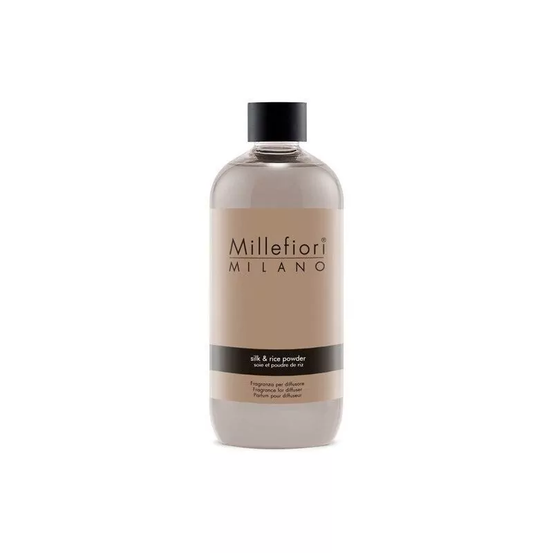 Náhradní náplň do aroma difuzéru Natural Hedvábí & rýžový prášek Millefiori Milano - 500 ml