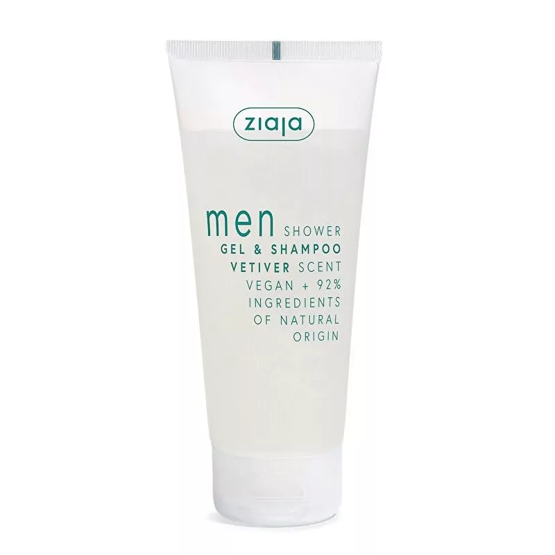 Sprchový gel a šampon Vetiver Men (Gel & Shampoo) Ziaja - 200 ml