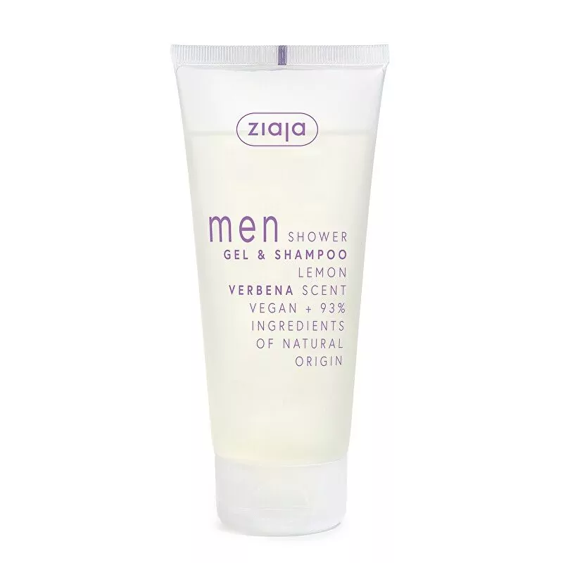 Sprchový gel a šampon Lemon Verbena Men (Gel & Shampoo) Ziaja - 200 ml