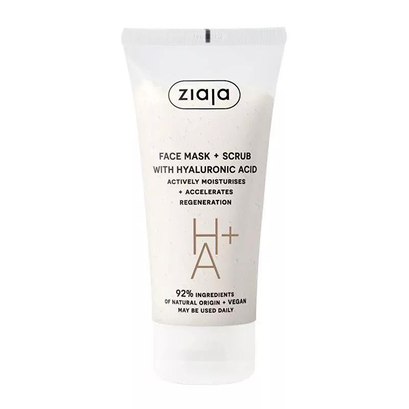 Peelingová maska s kyselinou hyaluronovou (Face Mask + Scrub) Ziaja - 55 ml