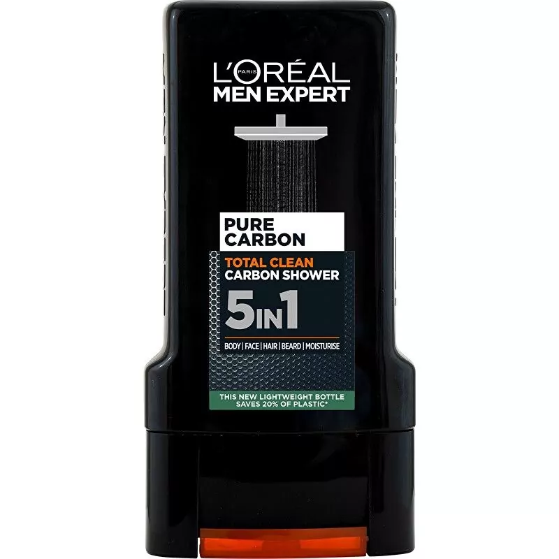 Sprchový gel Men Expert Pure Carbon (Total Clean Carbon Shower) L´Oréal Paris - 300 ml