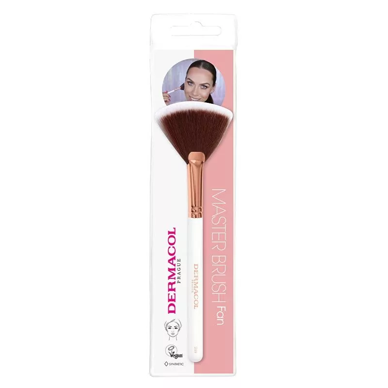 Kosmetický oprašovací štětec Rose Gold D59 Dermacol