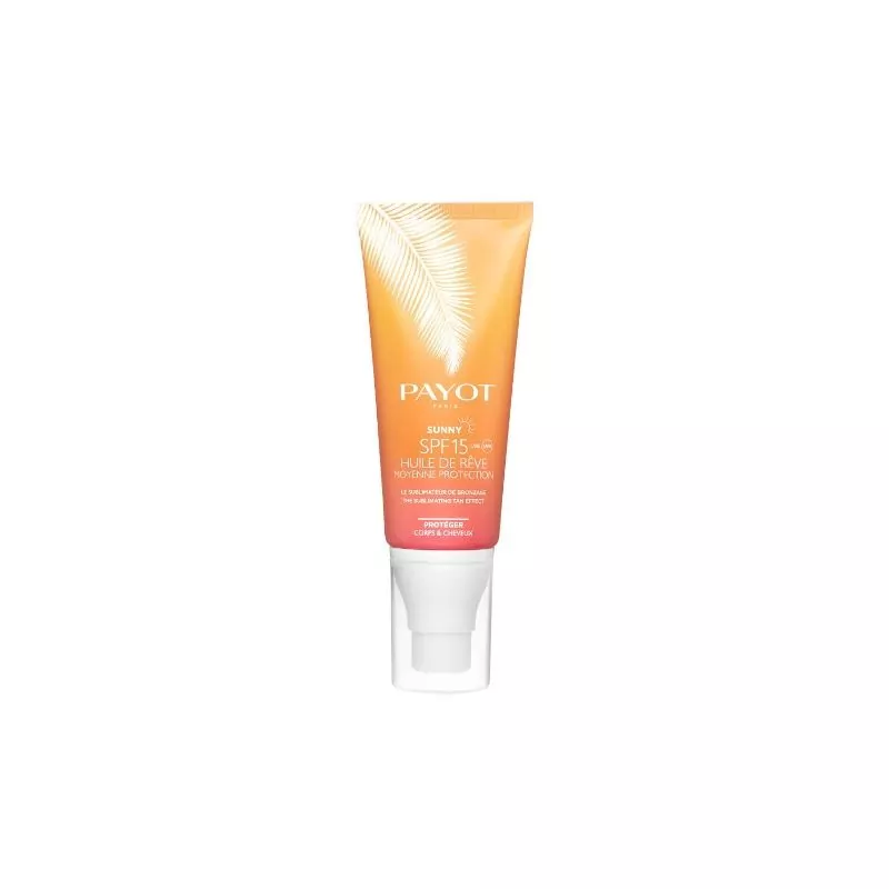 Suchý olej na opalování na tělo a vlasy SPF 15 Sunny (The Sublimating Tan Effect) Payot - 100 ml