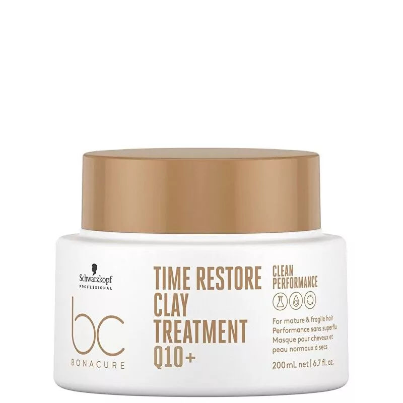 Jílová maska pro zralé vlasy Time Restore (Clay Treatment) Schwarzkopf Professional - 500 ml