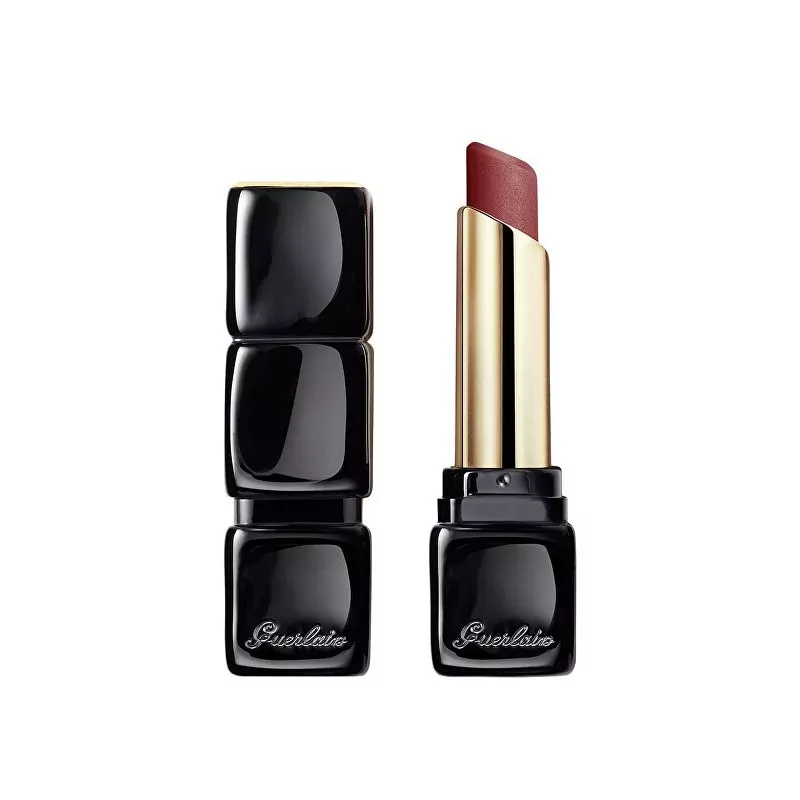 Matná rtěnka KissKiss Tender Matte (Lipstick) Guerlain / Odstín: 880 Caress Plum - 2,8 g