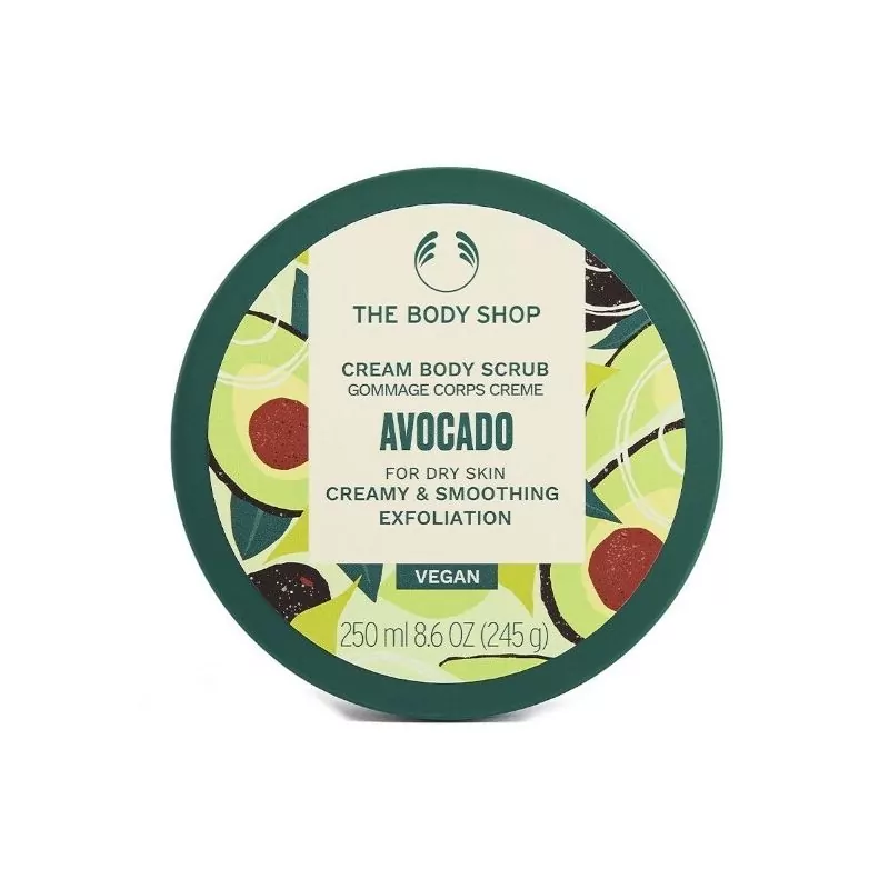 Vyhlazující tělový peeling pro suchou pokožku Avocado (Body Scrub) The Body Shop - 240 ml