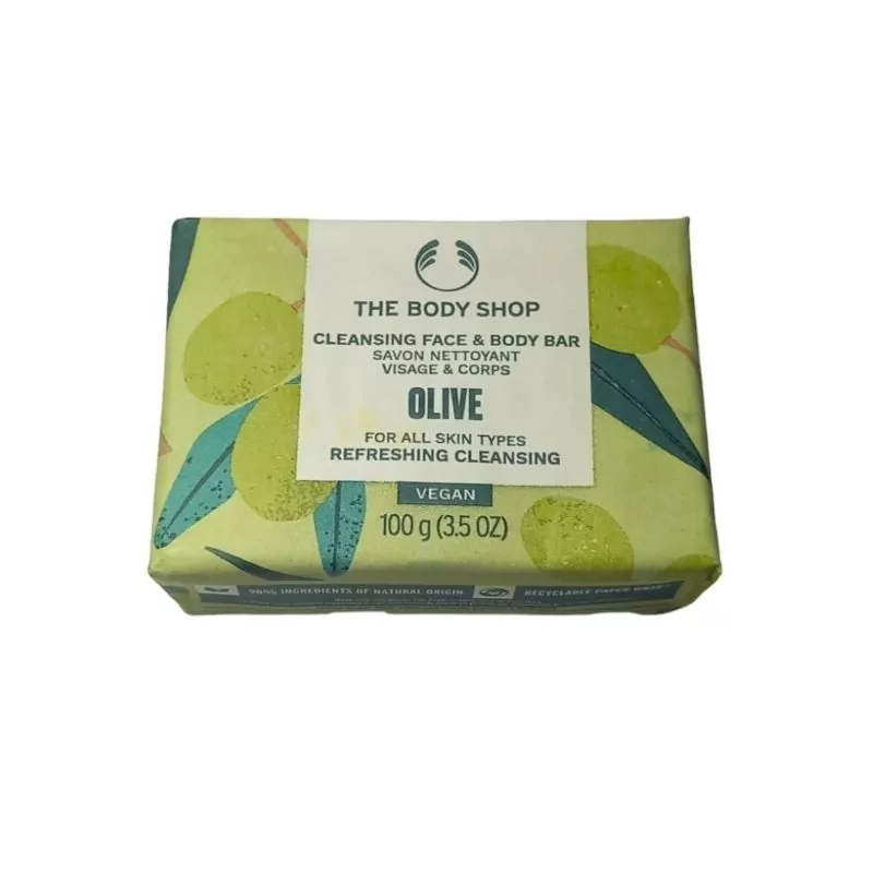 Tuhé mýdlo na obličej a tělo Olive (Cleansing Face & Body Bar) The Body Shop - 100 g