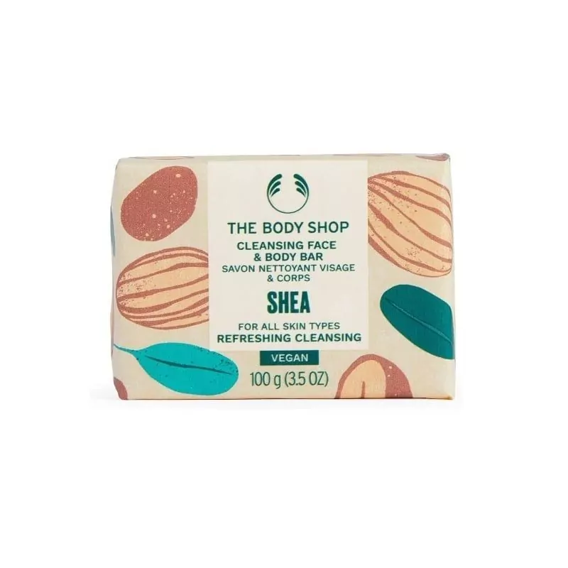 Tuhé mýdlo na obličej a tělo Shea (Cleansing Face & Body Bar) The Body Shop - 100 g