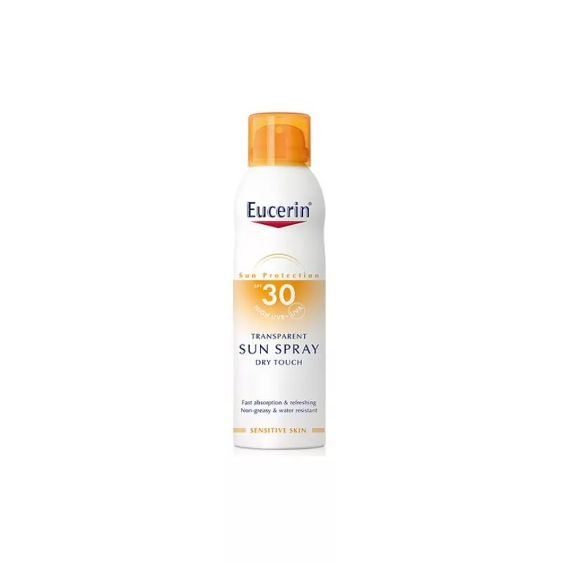 Transparentní sprej na opalování Dry Touch SPF 30 Eucerin - 200 ml