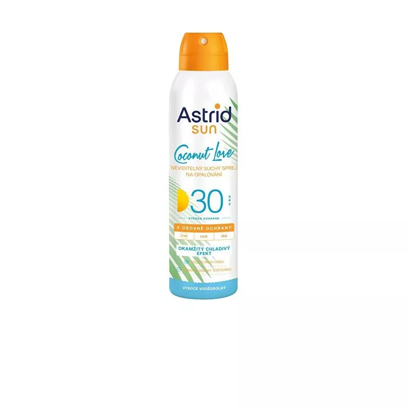 Neviditelný suchý sprej na opalování SPF 30 Sun Astrid - 150 ml