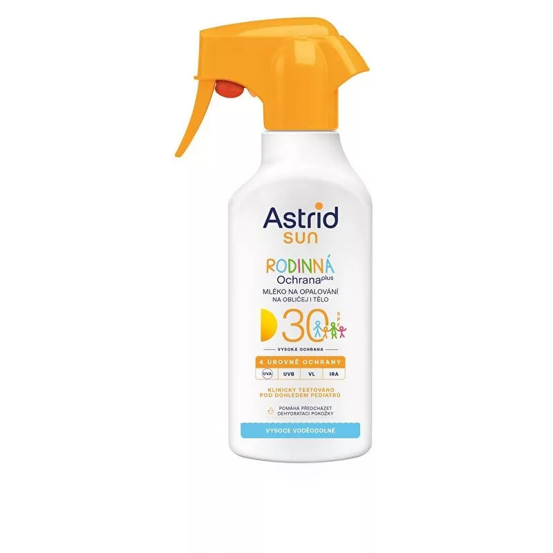 Rodinné mléko ve spreji na opalování sprej SPF 30 Sun Astrid - 270 ml