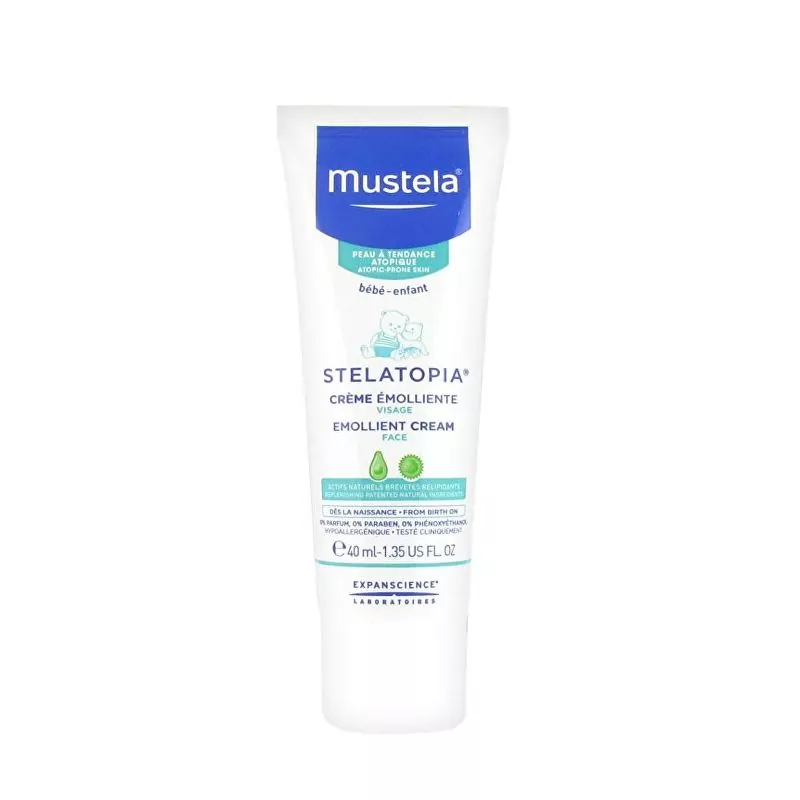 Dětský krém na obličej pro extrémně suchou a atopickou pleť Stelatopia (Emollient Face Cream) Mustela - 40 ml