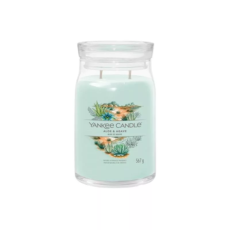 Aromatická svíčka Signature sklo velké Aloe & Agave Yankee Candle - 567 g