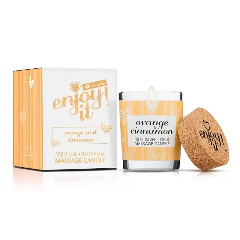 Masážní svíčka Enjoy it! Orange Cinamon (Massage Candle) Magnetifico Power Of Pheromones - 70 ml