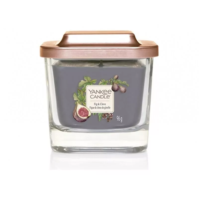 Aromatická svíčka malá hranatá Fig & Clove Yankee Candle - 96 g