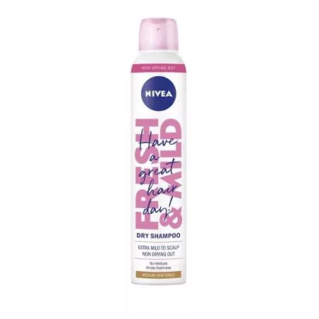 Suchý šampon pro světlejší tón vlasů (Dry Shampoo Medium Tones) Nivea - 200 ml