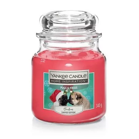 Aromatická svíčka Home Inspiration střední Pugs & Kisses Yankee Candle - 340 g