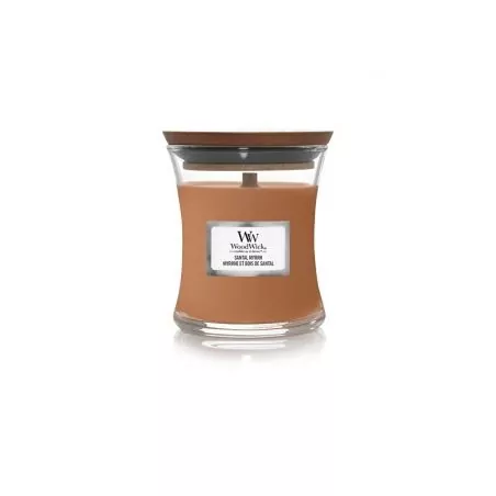 Vonná svíčka váza malá Santal Myrrh WoodWick - 85 g