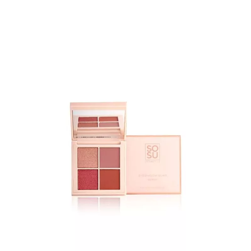 Paletka očních stínů Berry (Eyeshadow Quad) SOSU Cosmetics - 4,8 g