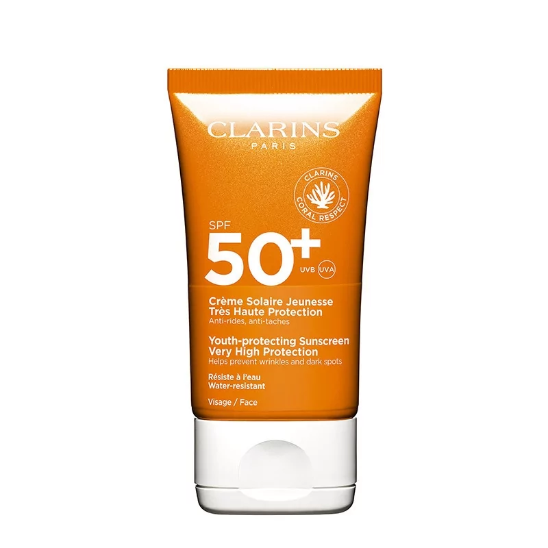 Ochranný krém na obličej SPF 50 (Youth-protecting Sunscreen) Clarins - 50 ml