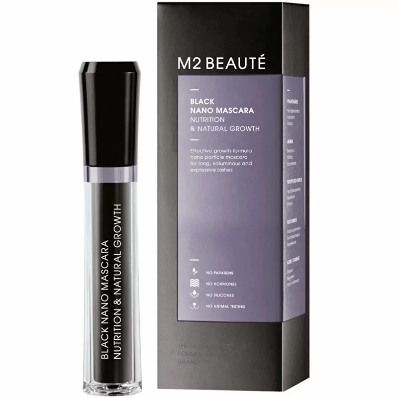 Vyživující řasenka Nutrition & Natural Growth (Nano Mascara) M2 Beauté - 6 ml