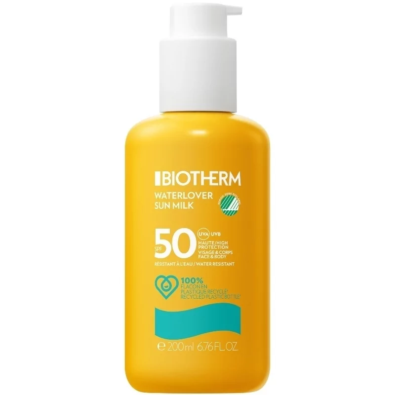 Mléko na opalování pro tělo a obličej SPF 50 Waterlover (Sun Milk) Biotherm - 200 ml