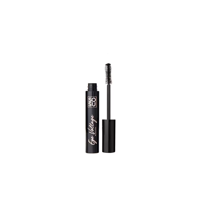 Voděodolná objemová řasenka Eye Voltage (Volumising Mascara) SOSU Cosmetics / Odstín: Jet Black - 10 ml