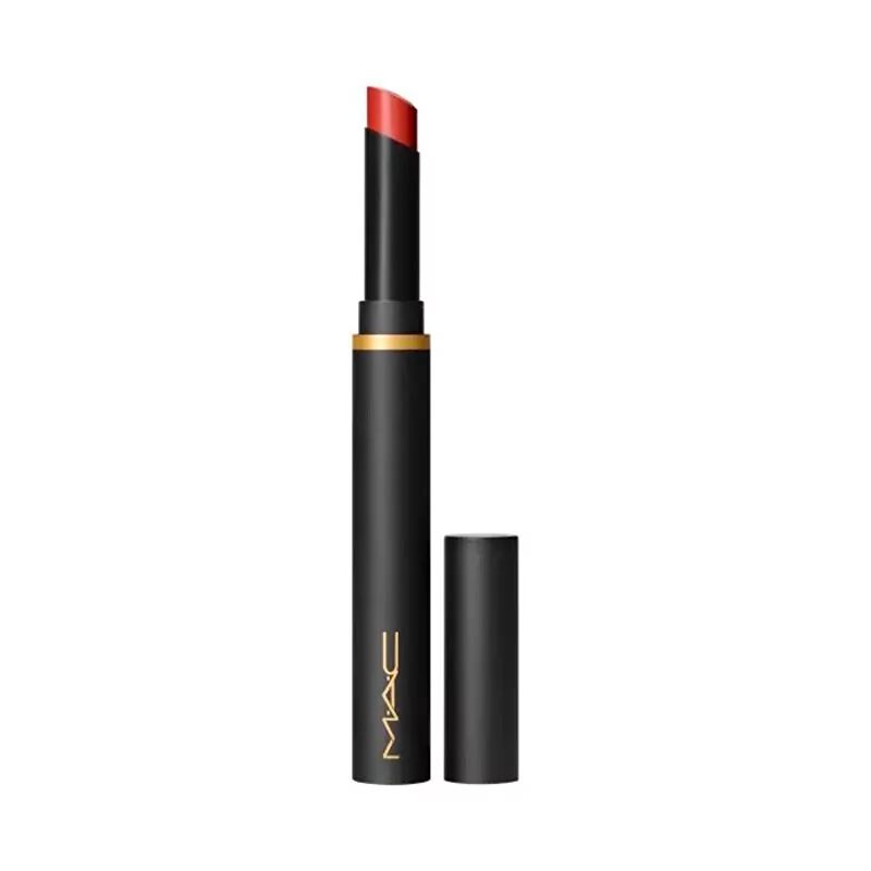 Rtěnka (Powder Kiss Velvet Blur Slim Stick) MAC Cosmetics / Odstín: 879 Stay Curious - 2 g