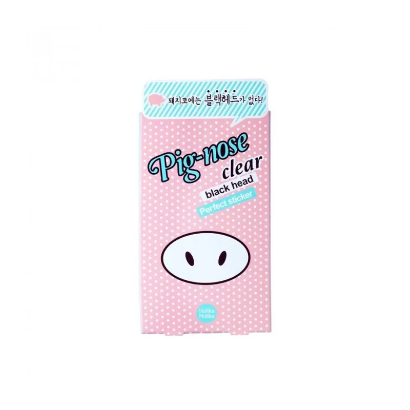 Čisticí náplasti na nos proti černým tečkám Pignose (Clear Black Head Perfect Sticker) Holika Holika - 10 ks