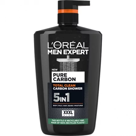 Sprchový gel pro muže Men Expert Pure Carbon (Total Clean Carbon Shower) L´Oréal Paris - 1000 ml