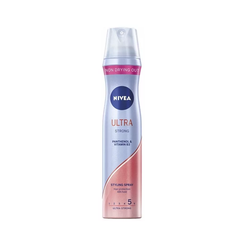 Lak na vlasy s ultra silnou fixací Ultra Strong (Styling Spray) Nivea - 250 ml