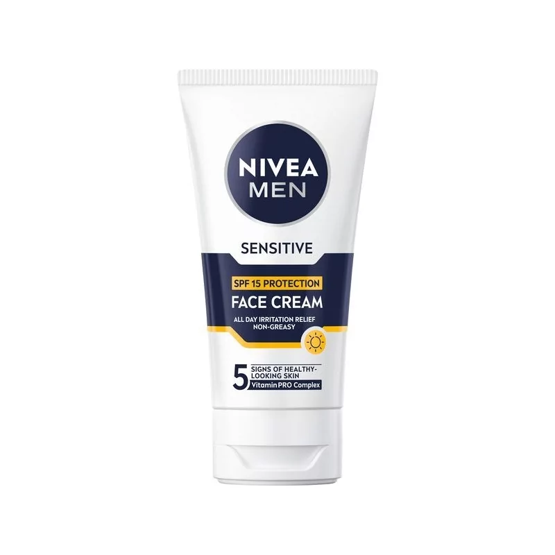 Ochranný pleťový krém SPF 15 Men Sensitive (Face Cream) Nivea - 75 ml