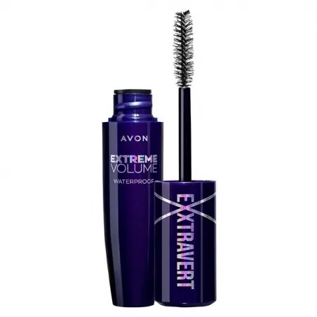 Voděodolná objemová řasenka Exxtravert Extra Volume (Waterproof Mascara) Avon / Odstín: Brown Black - 9,5 ml